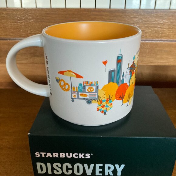 Brand New Starbucks Discovery New York City Coffee Mug Big Apple Taxi Subway - Picture 3 of 7